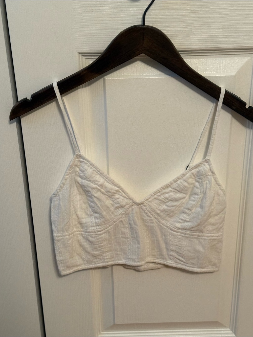 Free People One White Cropped Tank - Picture 2 of 4